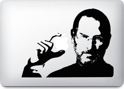 Presgraphics Steve Jobs Decal Vinyl Macbook Sticker Vinyl Laptop Skin Compatible for 15 inch