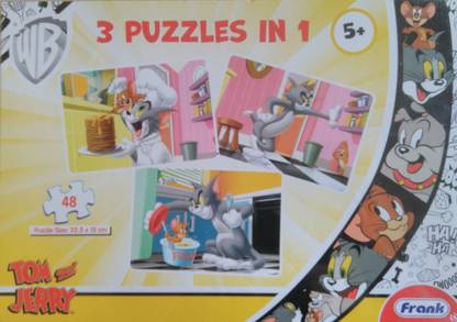 Frank Tom and Jerry 3 puzzle in 1 (48 Piece)