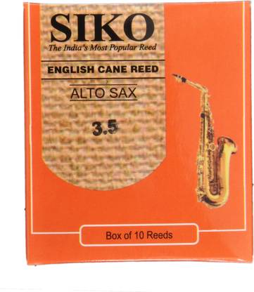 Tilak Raj & Sons Siko Alto Saxophone Reeds,Strength 3.5,10-Pack,Made In India Reed