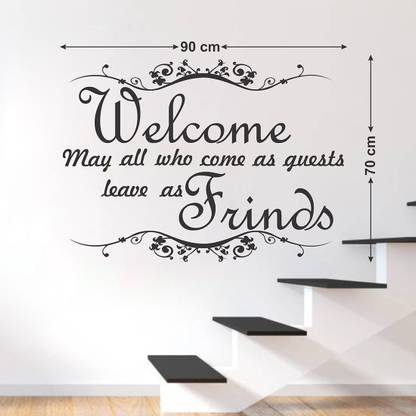 WALLSTICK 90 cm Welcome Removable Sticker
