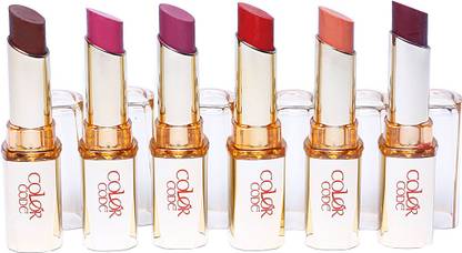 Color Code Lipstick matte pack of 6 colors