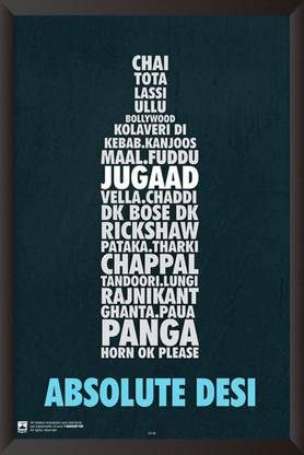 PL Absolute DesiWall Poster 13*19 inches Matte Finish Paper Print