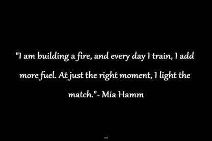PW Mia Hamm Quote Wall Poster 13*19 inches Matte Finish Paper Print