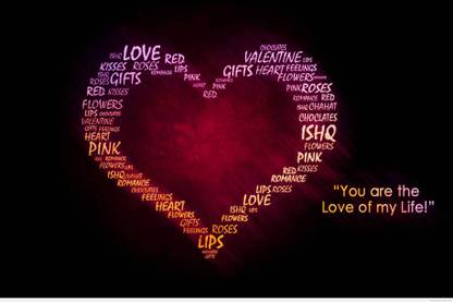 ASD The love of my life quote Wall Poster 13*19 inches Matte Finish Paper Print