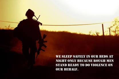 AND Army soldier quotes Wall Poster 13*19 inches Matte Finish Paper Print