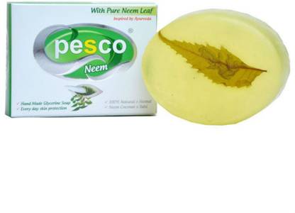 Kesh NIKHAR Pesco Neem Leaf Glycerin Soap (Set of 5 x 100g)