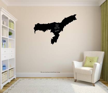 peacockirde 60 cm Assam There is no place like home Self Adhesive Sticker