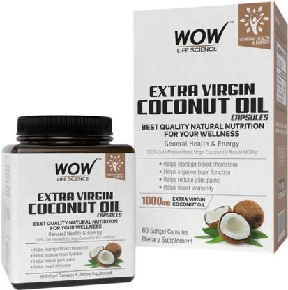 WOW! Extra Virgin Coconut Oil Capsules