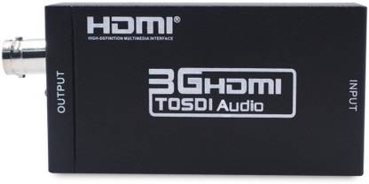 microware HDMI to SDI Converter Adapter HDMI SDI Adapter SDI/HD-SDI/3G-SDI Adapter Support 1080P for Camera Home Theater (HDMI to SDI) Media Streaming Device