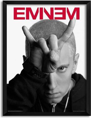 Wall Poster Eminem Horns POSTER PRINT ON 13X19 INCHES Paper Print