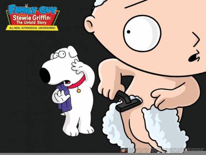 TV Show Family Guy Stewie Griffin Brian Griffin HD Wall Poster POSTER PRINT ON 36X24 INCHES Photographic Paper