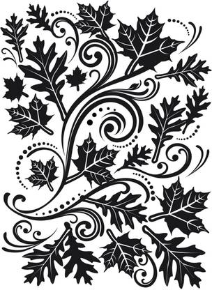 Darice Embossing Folder 4.25"X5.75" - Fall Leaf Background