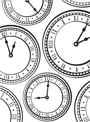 Darice Embossing Folder 4.25"X5.75" - Clock Background