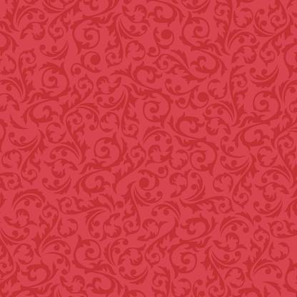 AMERICAN CRAFTS Core'Dinations Core Basics Patterned Cardstock 12"X12" - Red Damask