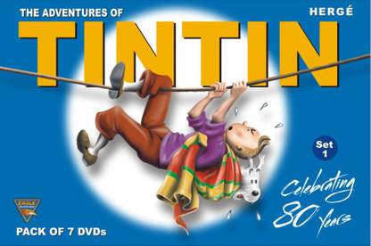 Tintin Set 1 (Pack Of 7 dvd's English)