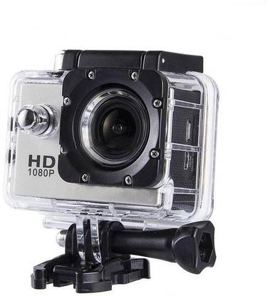 DRUMSTONE Action Camera HD 1080p 12MP Waterproof Action Camera Sports and Action Camera