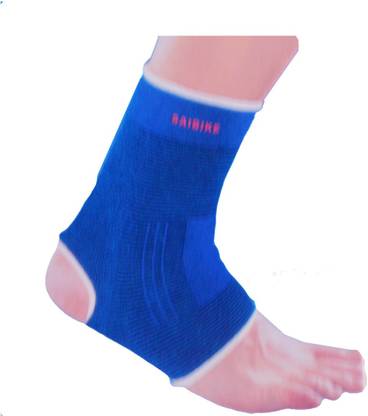 faynci One Pair Of Elastic Ankle Support Gaurd Pain Relief for Gym and Physical Activities (Free Size, Blue) Ankle Support