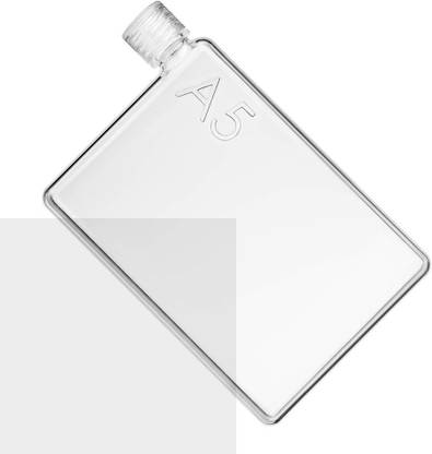 VibeX ® Cool Flat Memobottle Portable A5 Paper Travelling Clear Notebook Leakproof Drinking Water 450 ml Bottle