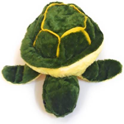 The Game Begins Super Soft and Cute Tortoise/Turtle Medium Size,Height 5 cm, Length 35 cm, Green Color  - 5 cm