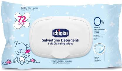 Chicco Salviettene detergenti cleansing wipes 72 pieces flipcover pack