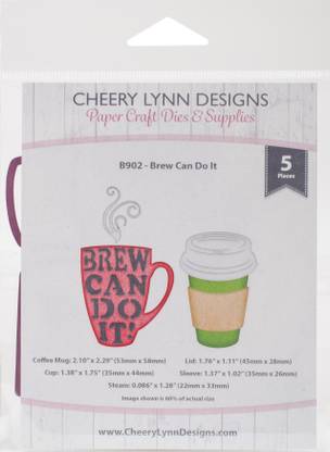 Cheery Lynn Designs Die - Brew Can Do It 0.86" To 20.29"