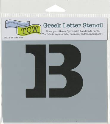 The Crafter'S Workshop Greek Letters 4"X3" - Beta