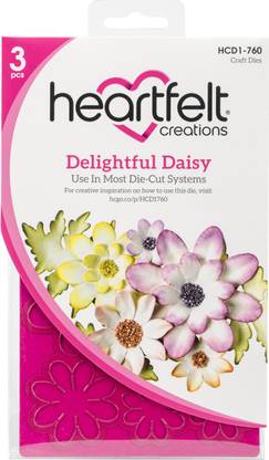 Heartfelt Creations Cut & Emboss Dies - Delightful Daisy 1" To 4.25"