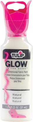 iLoveToCreate Tulip Dimensional Fabric Paint 1.25Oz - Glow In The Dark - Natural