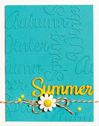 Spellbinders Shapeabilities Die D - Lites By Lene Lok - Four Seasons - Seasonal Words