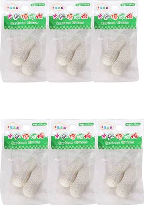 SN toy zone Cute Ground Nut/Peanuts Shaped Eraser(Pack of 6) Non-Toxic Eraser