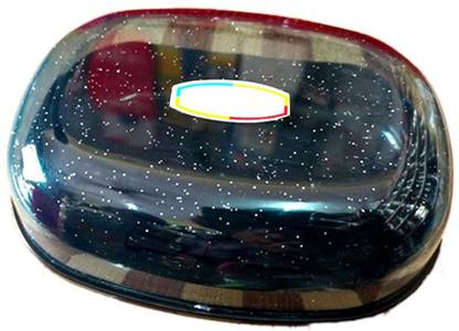 Shoppernation Fancy Glitter Design Bathroom Soap Case Soap Dish (Multicolor)