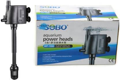 SOBO Aquarium Power Head WP-1990 | Power: 15W (F MAX: 1000L/Hr | H MAX: 1 Meter) | Water Aquarium Pump