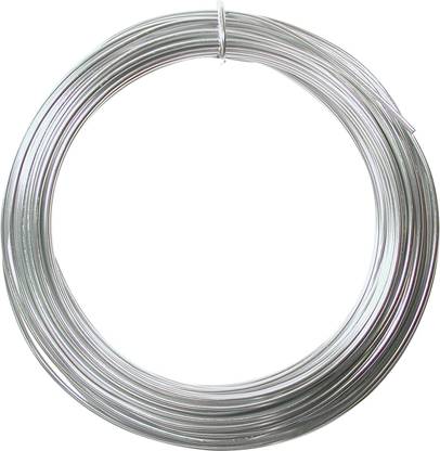 Beadsmith Aluminum Wire 12 Gauge 39' Coil- Silver