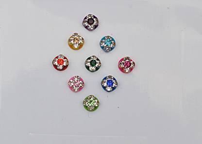CRYSTAL Fancy Bindi Ladies & Girls Multicolor Bindis