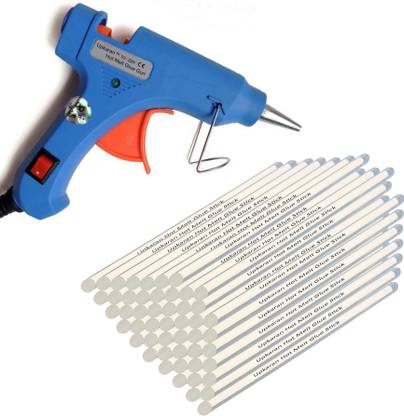 Upkaran Small 20W Hot Glue Gun with 50 Sticks(Standard Size 10inch) For Decoration and Art work Standard Temperature Corded Glue Gun