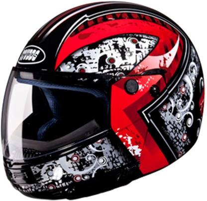 STUDDS Flip-up Helmet - Ninja D7 Decor-Black N2-L Motorbike Helmet