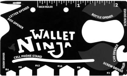Accincart wallet ninja toolkit Multi-utility Knife