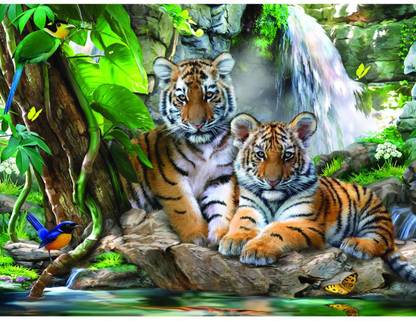 Prime 3D Howard Robinson Tiger Falls Super 3D Puzzle