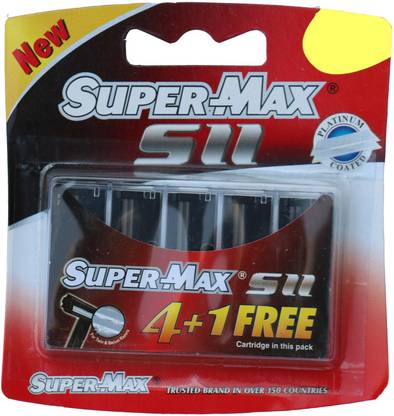 Super Max S-2 Double Blade Razot with 5 Cartridges(Set of 4)