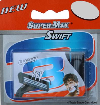 Super Max Swift 3 Blade Cartridges(Set of 4)