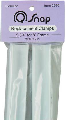 Yarn Tree Q- Snap Replacement Clamps 5.75 Inch 2 Per Package - For 8 Inch X 8 Inch Q- Snap Frames