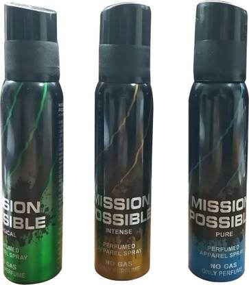 MISSION POSSIBLE MP DEO TRIO PACK Deodorant Spray  -  For Men & Women