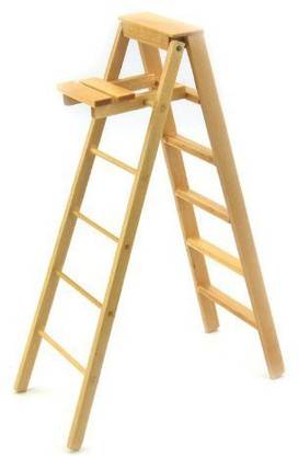 Mytinyworld Dolls House Miniature Wooden Step Ladder By