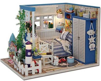 New Brand Name Bangbang Hoomeda M025 Diy Dollhouse Miniature The Starry Night The Starry Sea For Decoration Toy