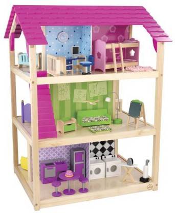 KIDKRAFT So Chic Dollhouse With Furniture