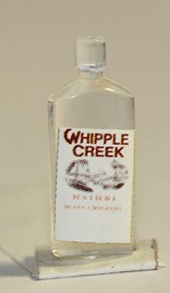 Generic Dollhouse Miniature Vintage Look Whiskey Bottle