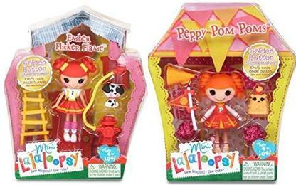 Generic Mini Lalaloopsy Ember Flicker Flame And Peppy Pom Pom 2 Doll Bundle