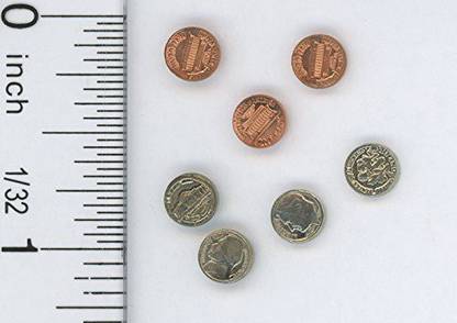 Multi Minis Dollhouse Miniature Coin Set