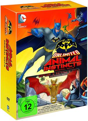 Batman Unlimited: Animal Instincts Original Movie with Fire Bat Figure Toy (Slipcase Packaging + Fully Packaged Import) (Region 2)