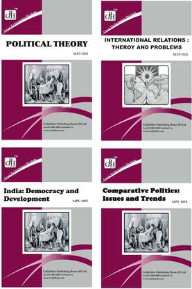 IGNOU Master Of Arts In Political Science (MPS) 1st Year Combo Of Four Books MPS-1,MPS-2,MPS-3,MPS-4 In English Medium Including Solved Question Papers